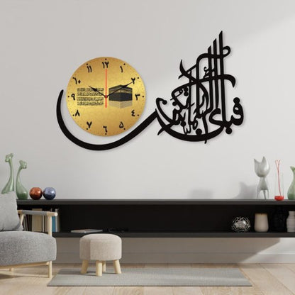 Islamic Clock Wall Clock I Wall Clocks For Bedroom I Quartz Watch Diy Design Black Color